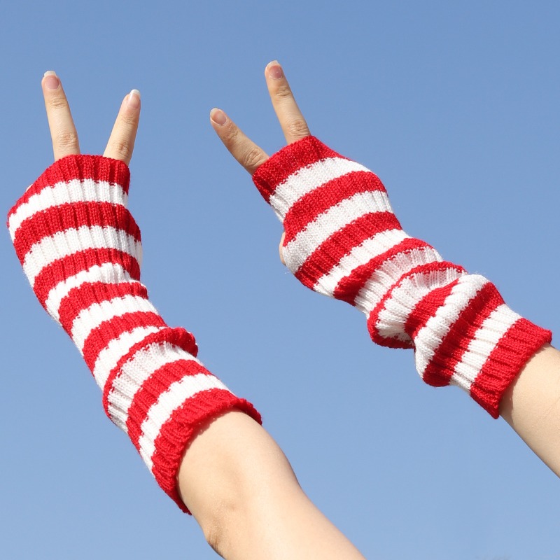 Dames gebreide vingerloze armm - Fingerless Glove Knit recensie en prijs
