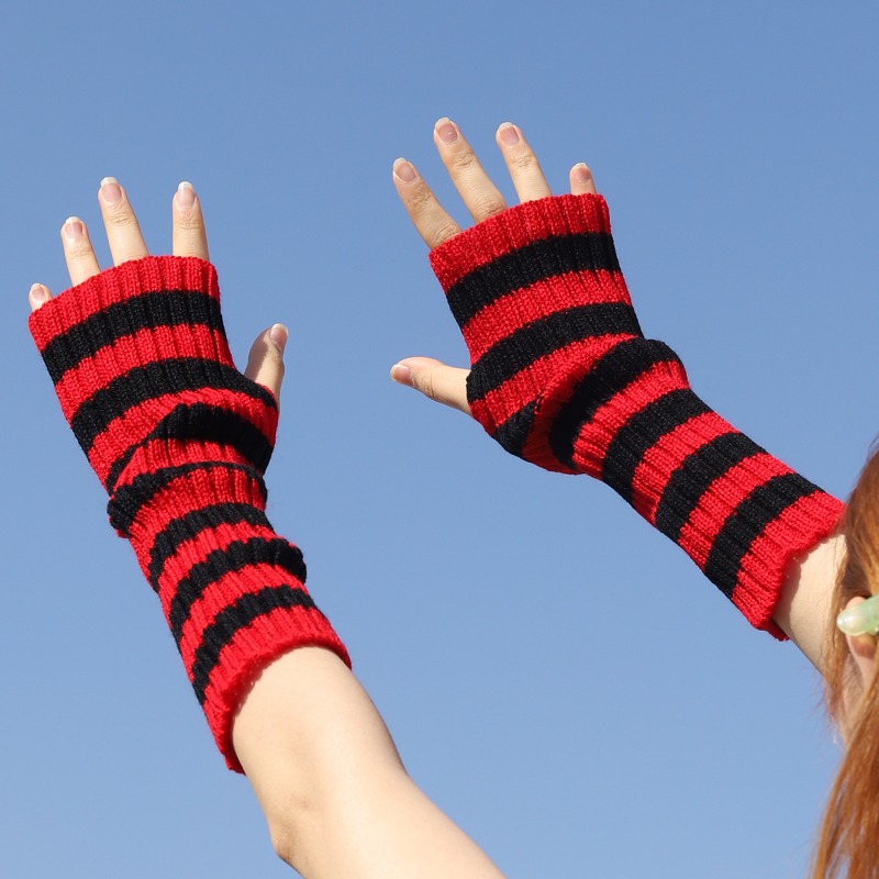 Dames gebreide vingerloze armm - Fingerless Glove Knit recensie en prijs