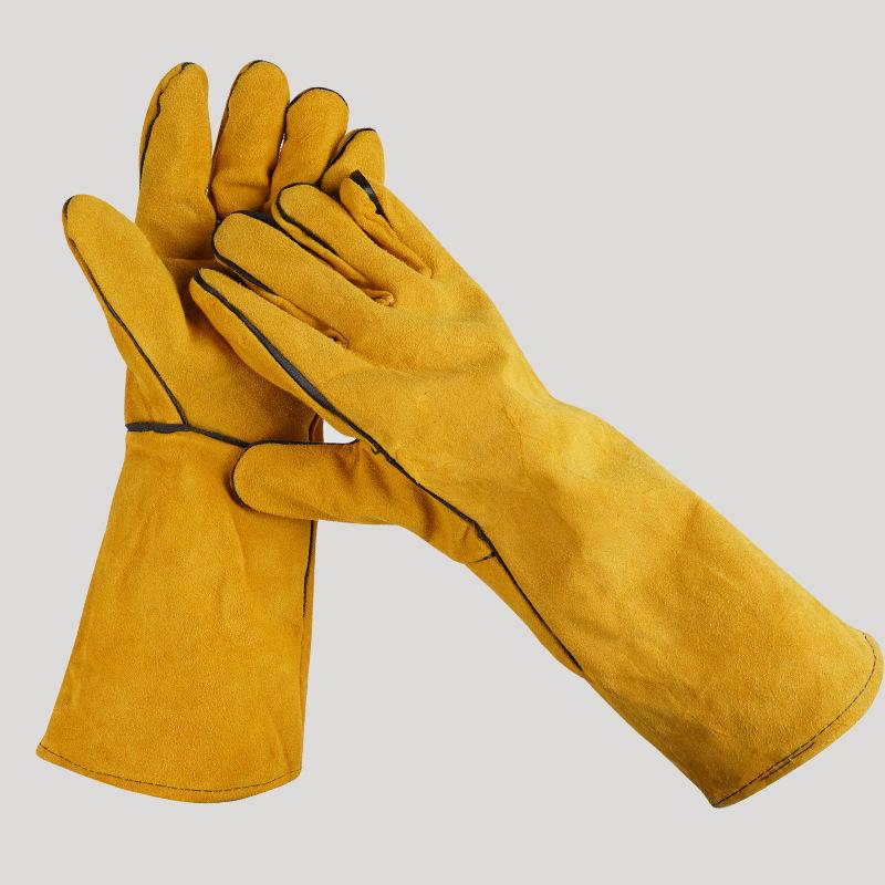 1 paar 40 cm leren lashandscho - Cut Resistant Glove recensie en prijs