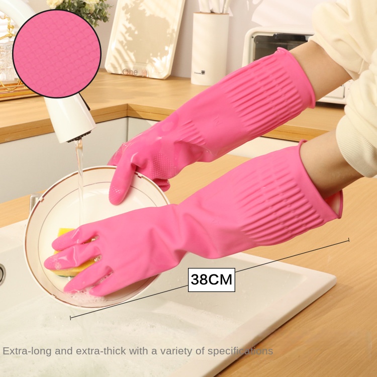 38Cm Extra Dikke Roze Rubber A - Dish Glove Rubber recensie en prijs