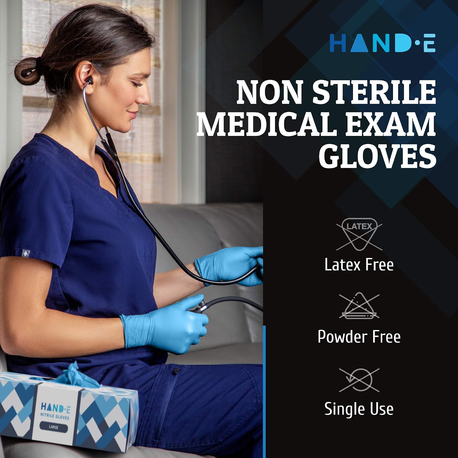 Blauwe nitril wegwerphandschoe - Rubber Glove Cleaning recensie en prijs