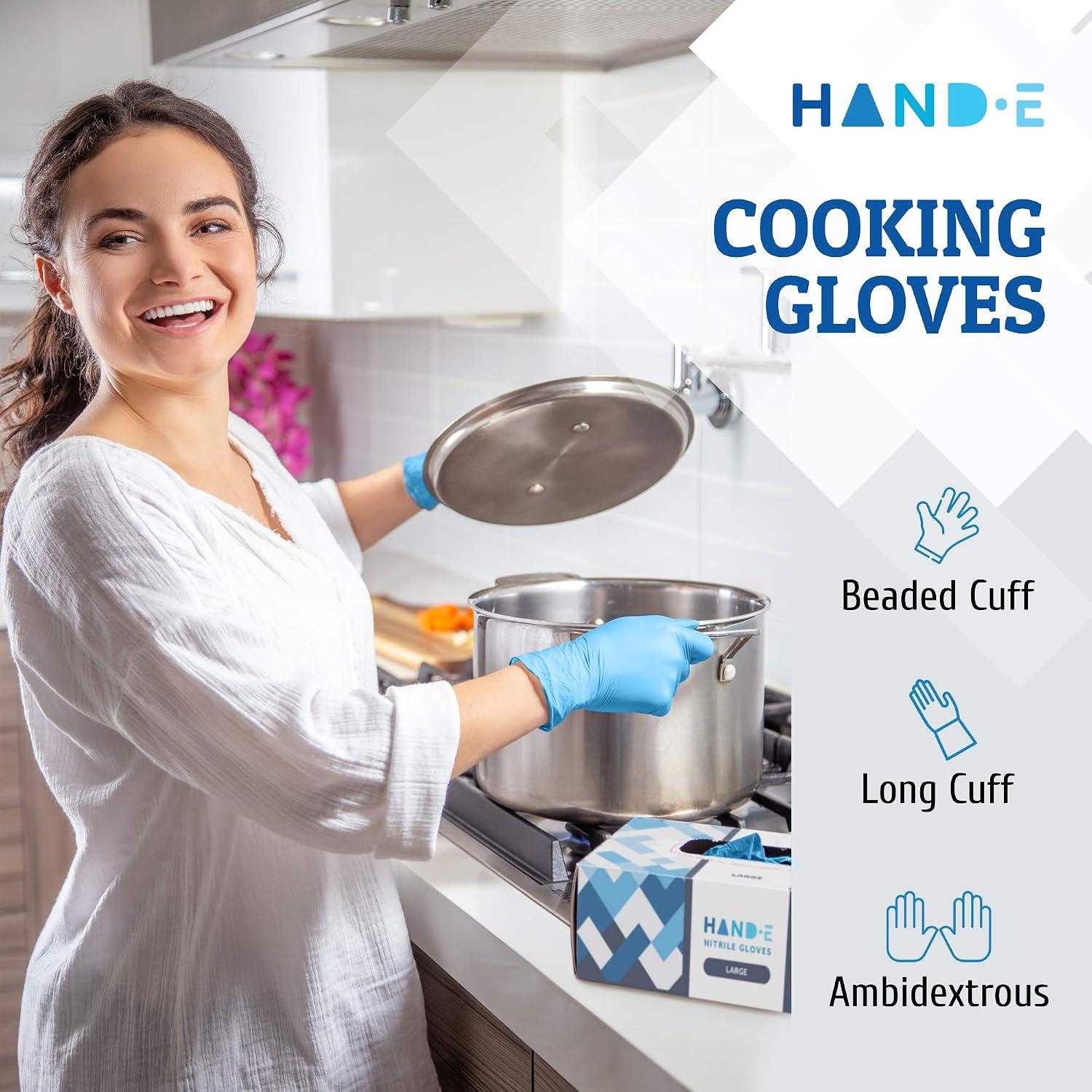Blauwe nitril wegwerphandschoe - Rubber Glove Cleaning recensie en prijs