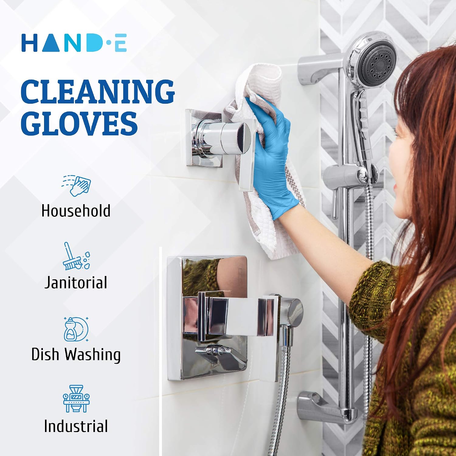 Blauwe nitril wegwerphandschoe - Rubber Glove Cleaning recensie en prijs