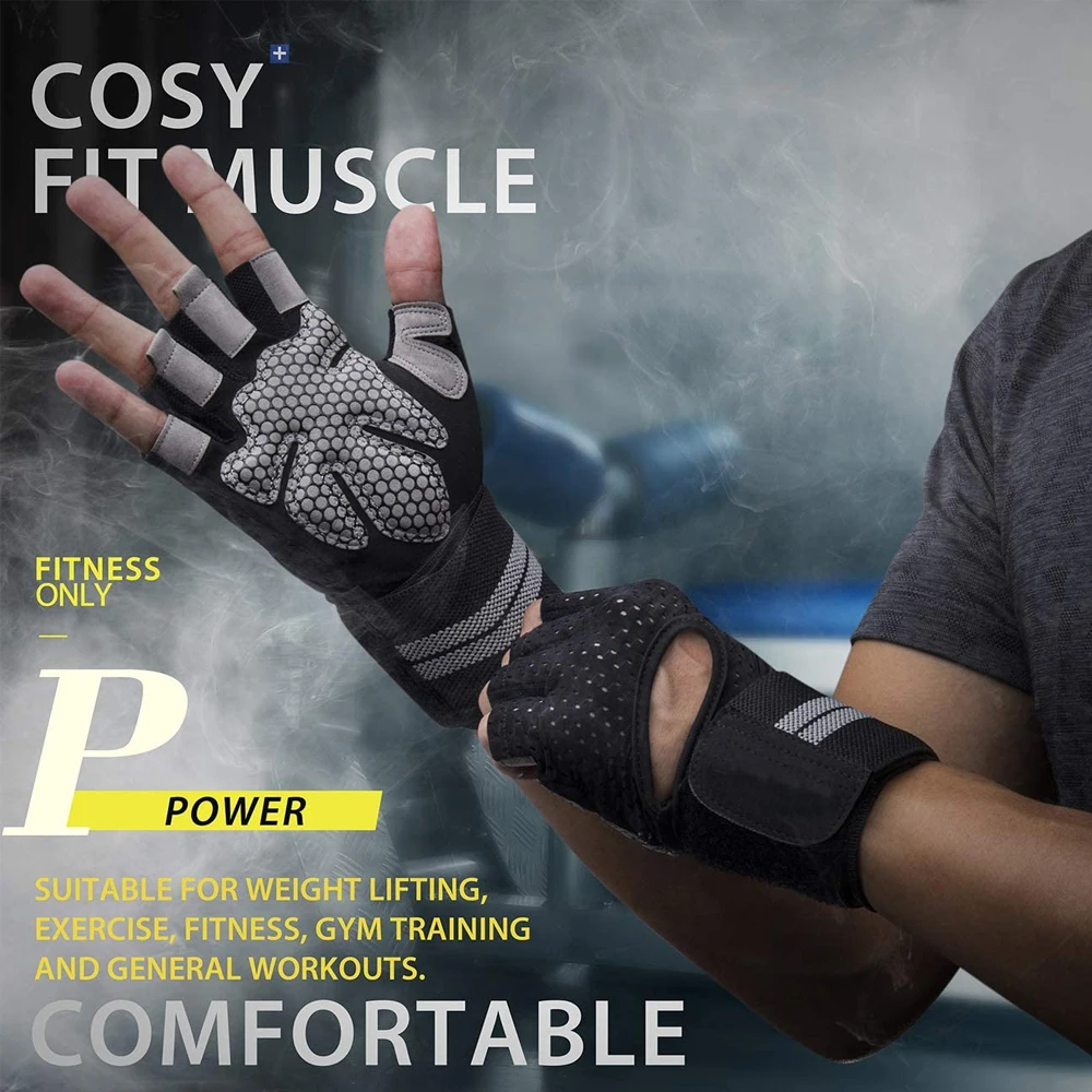 1 paar halve vinger gym fitnes - Workout Glove Gym recensie en prijs