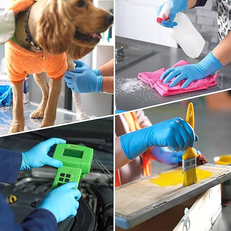 Medische blauwe nitril handsch - Exam Glove Nitrile recensie en prijs
