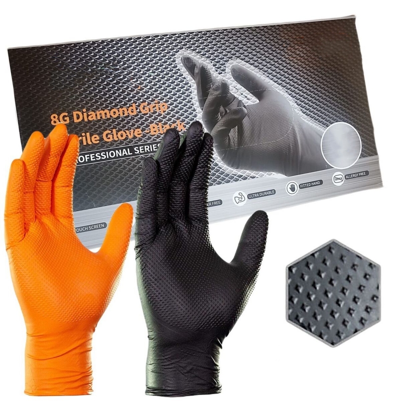 8Mil dikke, zware veiligheidsw - Nitrile Mechanic Glove recensie en prijs